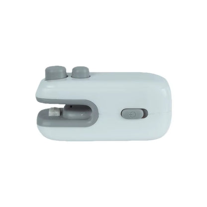 All-In-One USB Bag Sealer with Magnetic Back & Slide-Out Cutter, Press Seal&Cut Buttons Portable Heat Closer for Snack Bags